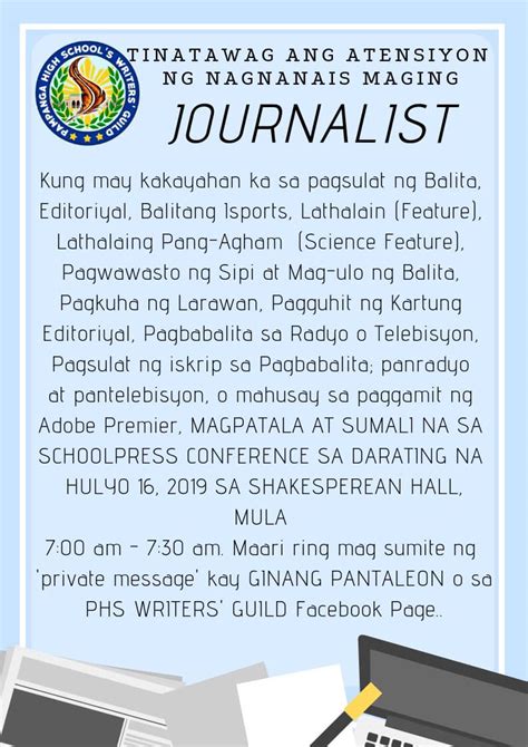 tagalog news writing filipino halimbawa|Journalism pagsulat ng balita .